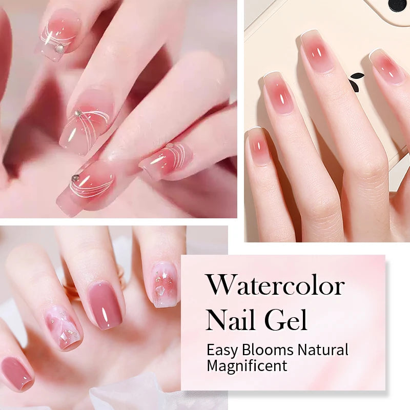 BORN PRETTY 15ml Autumn Nail Blossoming Gel Spreading Effect Watercolor Flower Gel Easy to Apply for Nail Art Manicure Pedicure