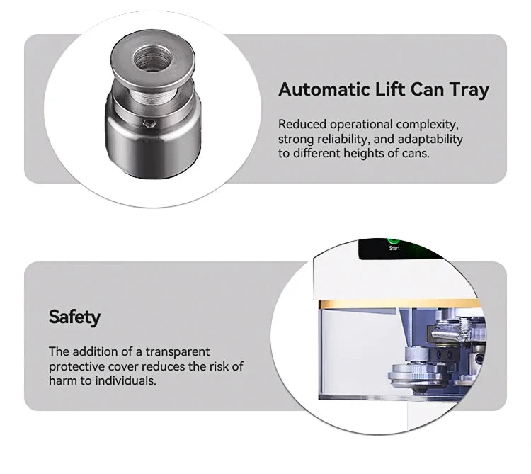 Non Rotary Can Seamer Boba Sealing Machines Bubble Tea Machine Can Sealer Aluminium Beer Cans Canning Machines