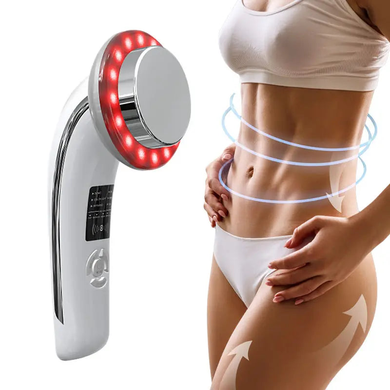 6 IN 1 Body Shape Massager EMS ultrasonic Slimming Gel Cream Infrared 1Mhz Ultrasound Cavitation Fat Burner Bar Weight Loss Tool
