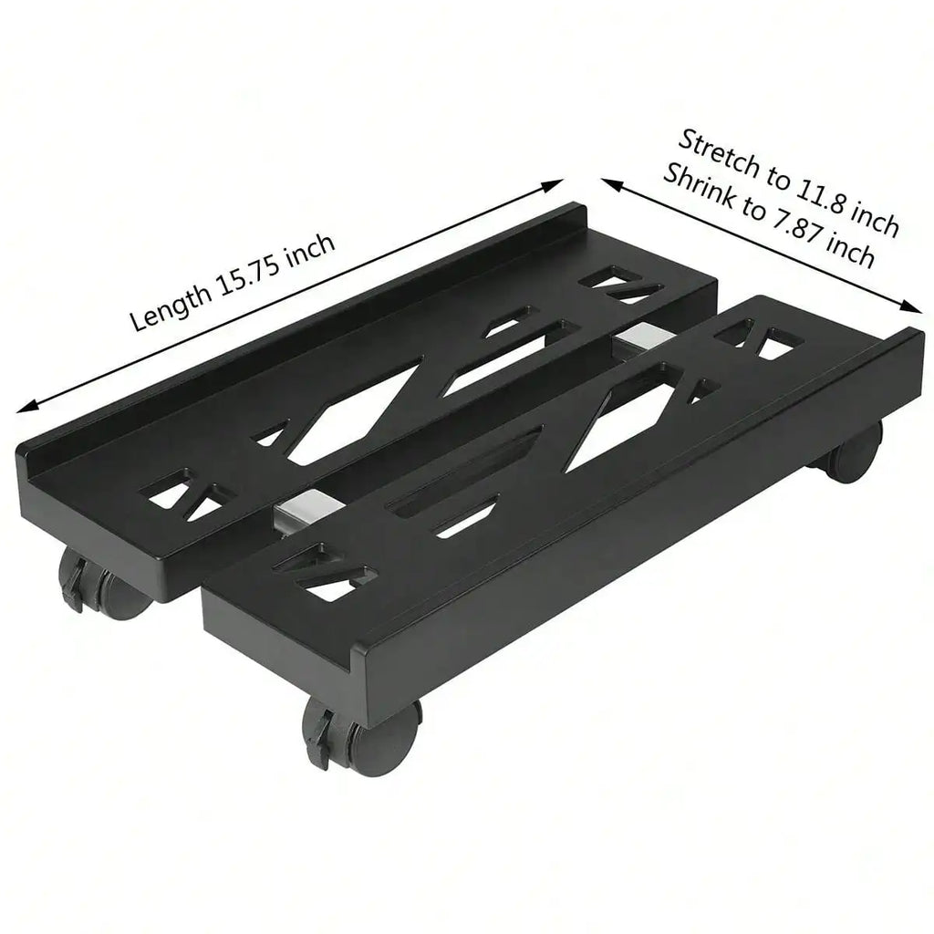 Adjustable Mobile CPU Stand Heavy-Duty PC Tower Stand With 4 Caster Wheels Ventilated Under Desk CPU Holder PC Floor Cart