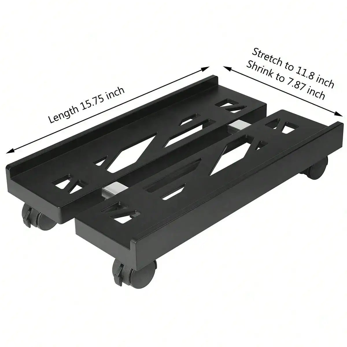 Adjustable Mobile CPU Stand Heavy-Duty PC Tower Stand With 4 Caster Wheels Ventilated Under Desk CPU Holder PC Floor Cart