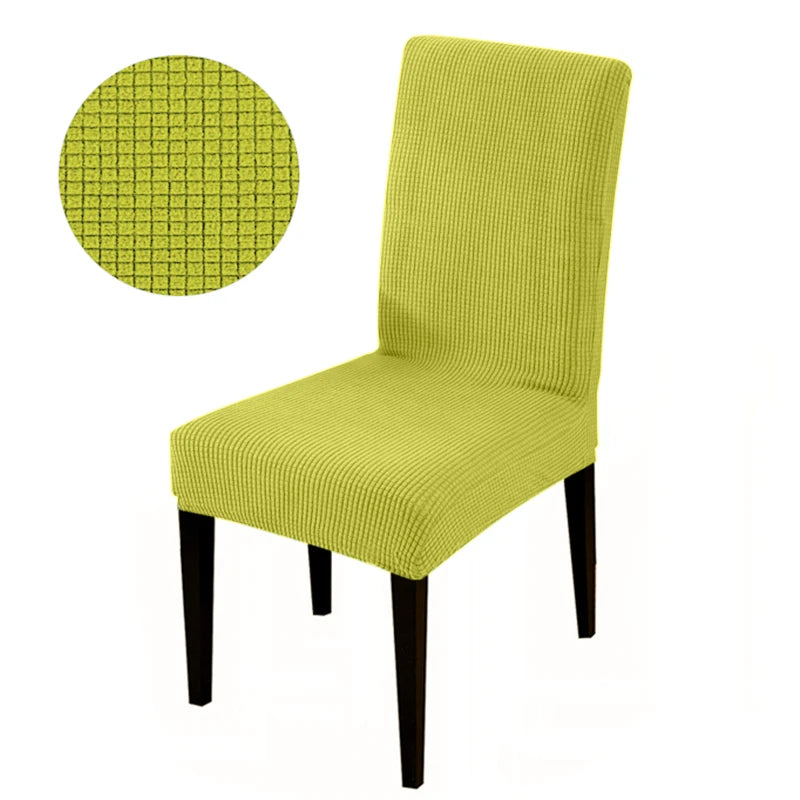 Chair cover with back Jacquard Fabric Universal Size Cheap Chair Cover Big Elastic Chair Covers Chair For kitchen Living Room
