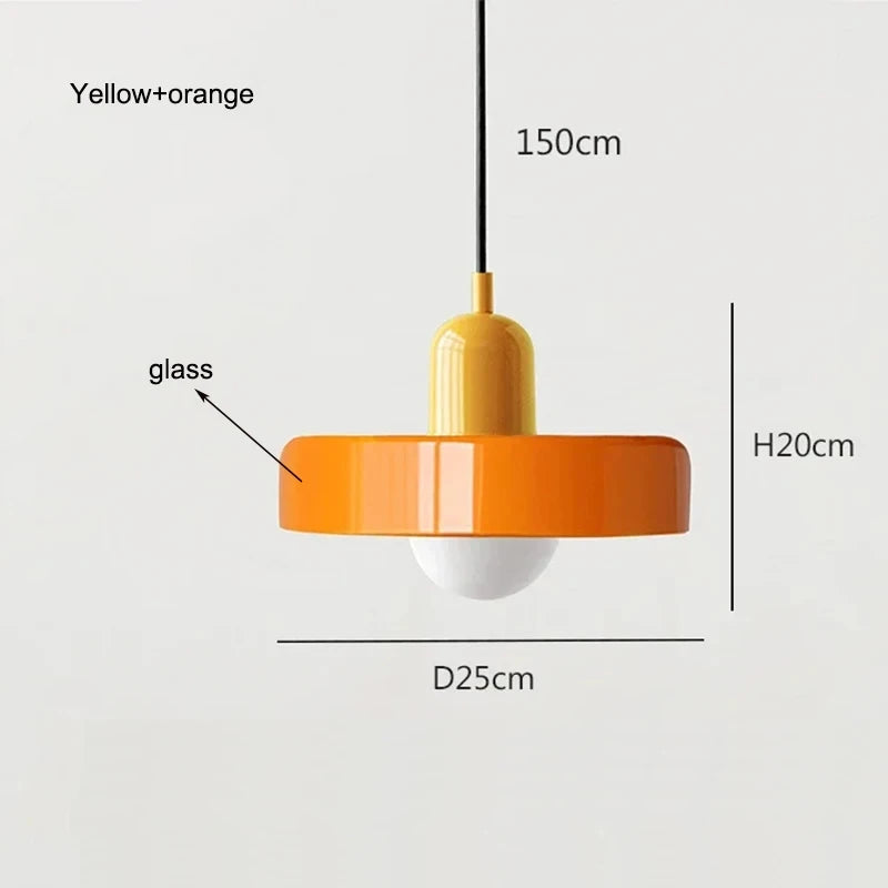 Nordic Glass Bauhaus Dining Room Chandelier Living Room Bedroom Bar Retro Coffee shop Decoration Chandelier Lighting Fixtures