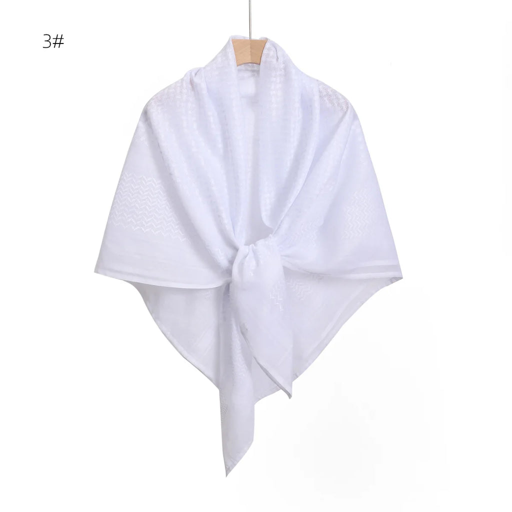 New Arab Shemagh Muslim Keffiyeh Head Wrap Tactical Desert Head Neck Scarf Military Shawl Arabic Scarf Headwear with Agal Rope