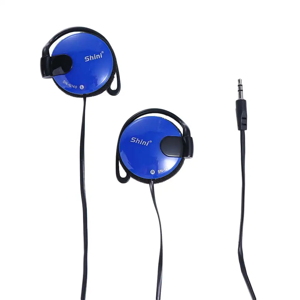 3.5mm Bass Headphones Ear Hook Headset Sports Earphone Wired Earpiece For Mp3 Computer Mobile Telephone