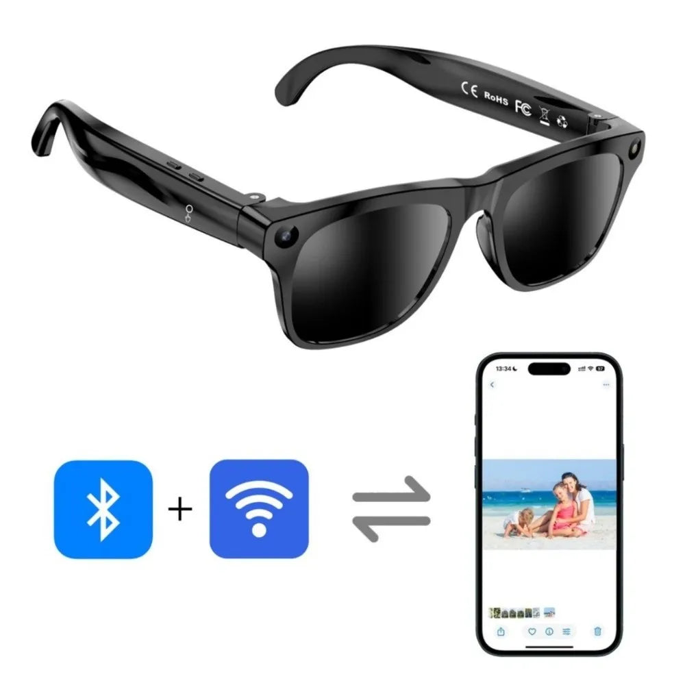 8MP HD Camera AI Smart Glasses Photo Recording 8K Smart Video Glasses Waterproof Video Record Smart AI Glasses Voice Call