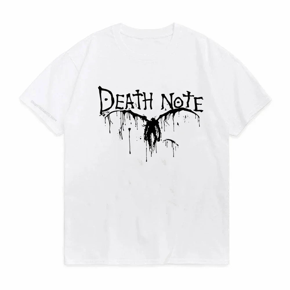 Men Kawaii Cartoon Summer Tops Misa Amane Graphic Tees Japanese Anime T-shirt Death Note T  Harajuku Unisex Pop Y2k Tshirt