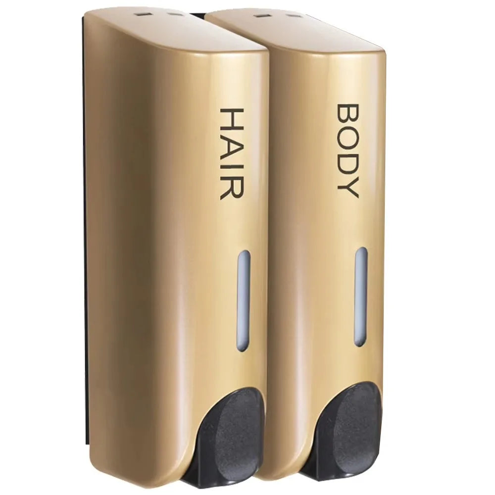 Manual Press Wall Mounted Soap Dispenser Refillable Lock Lotion Soap Container Large Capacity Space Saving Shampoo Liquid Bottle