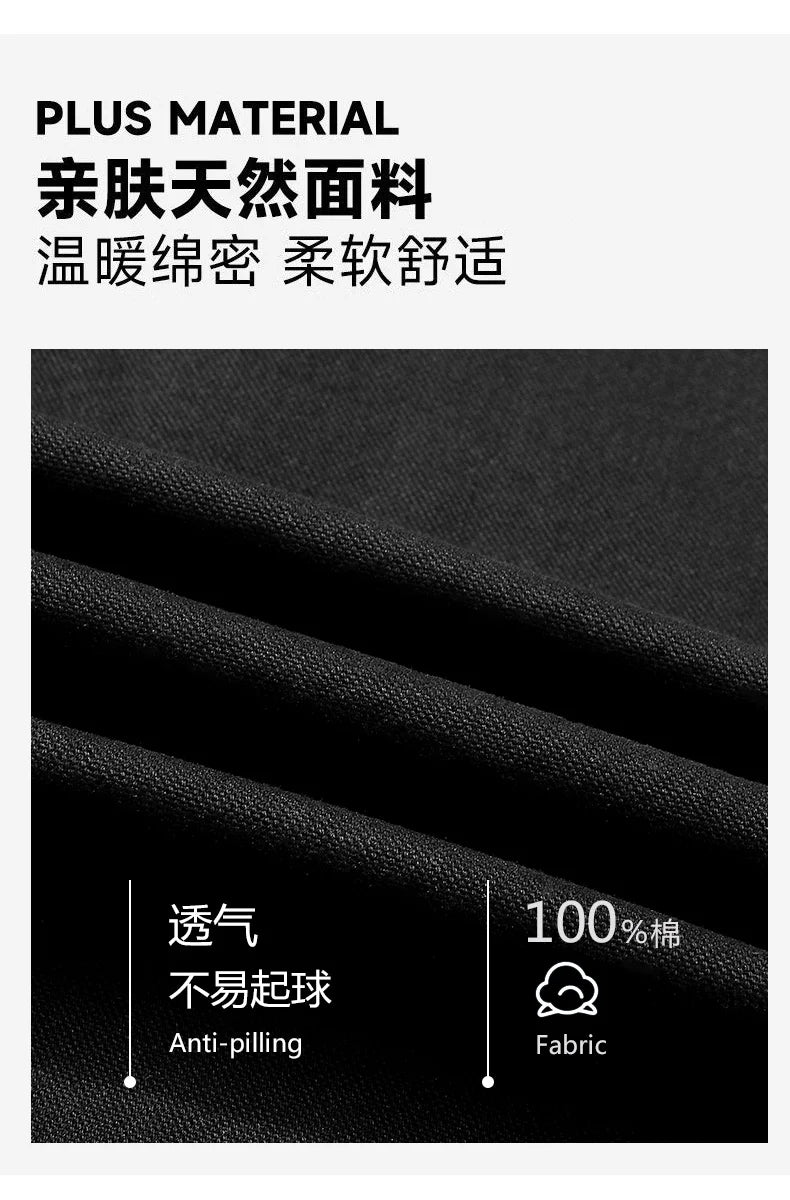 Men Jacket 100% Cotton Coats Safari Autumn Oversize 6XL 7XL 8XL Plus Size Camping Street Casual Business Work Zipper Softshell