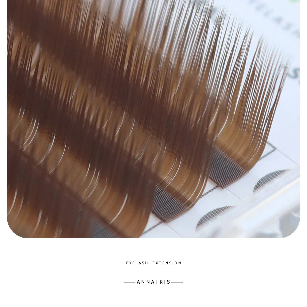 Colored Lashes Eyelash Extensions C/D/L/LU(M) Curl Mix 8-15mm Natural Soft Individual Green/Blue/Brown/Purple/Pink Eyelashes