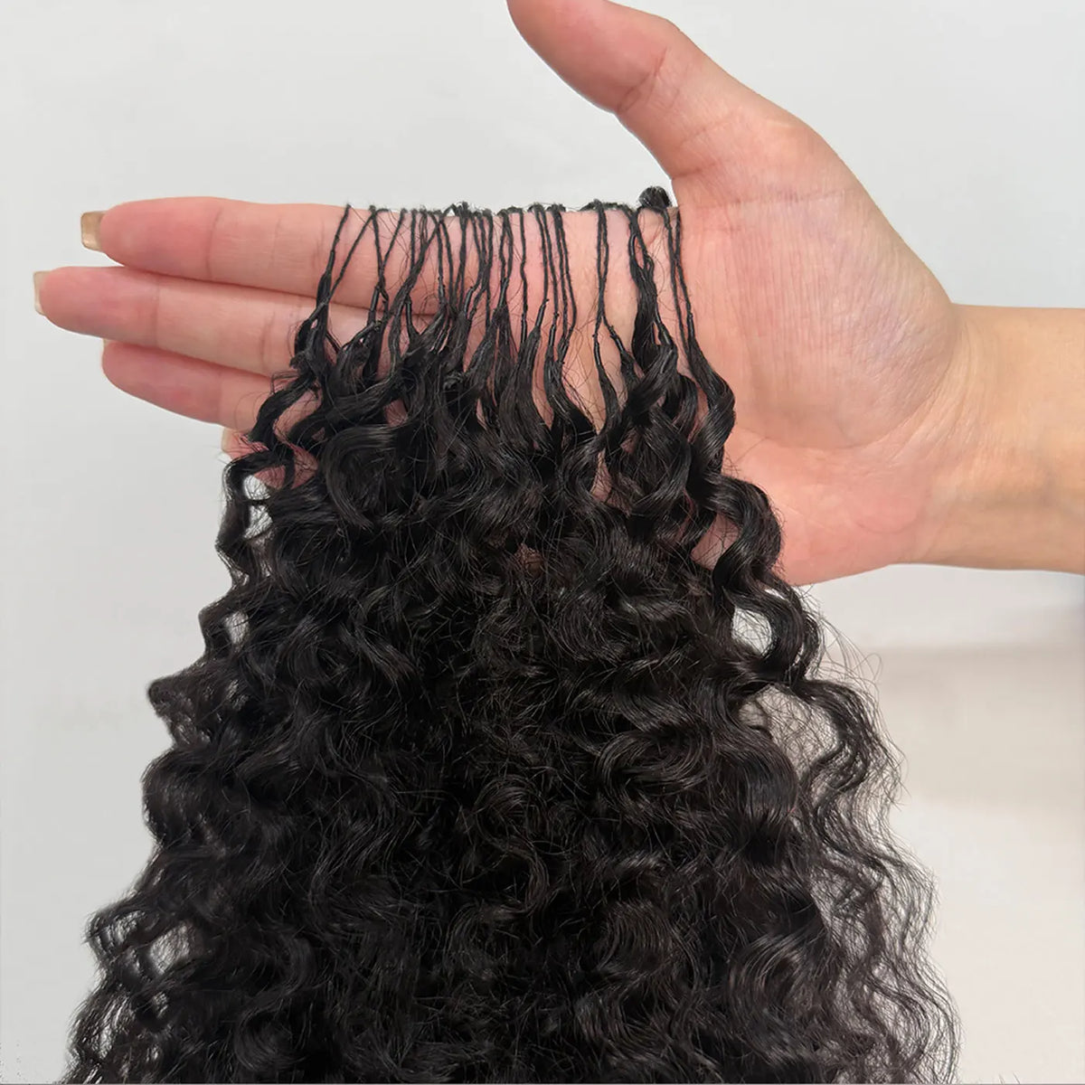 16A Burmese Curly Crochet Human Hair Boho Braids Feathered Virgin Miracle Knots Crochet Human Hair Extensions For Women 60g/Pack