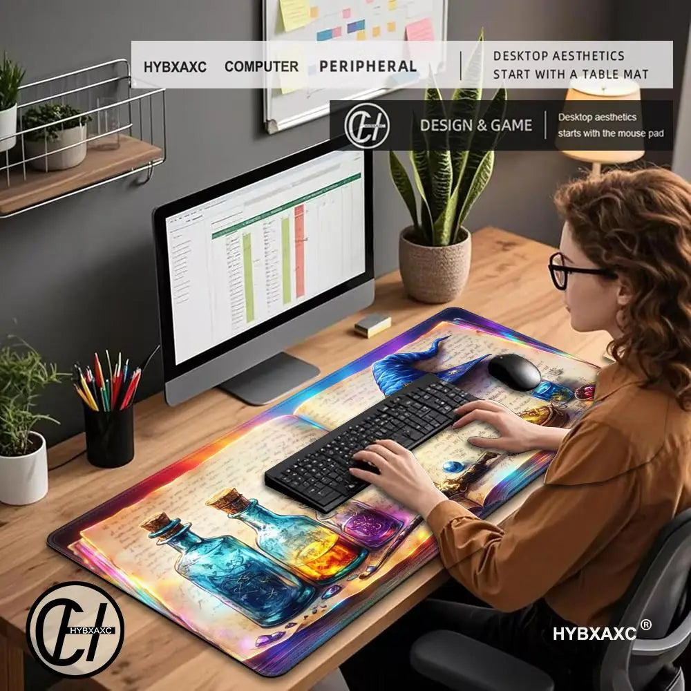 Cute Cartoon Couple DUDU BUBU Mousepad Small LockEdge Mouse Pad For Gamers Computer Desk Pad Rectangular Anti-slip Rubber