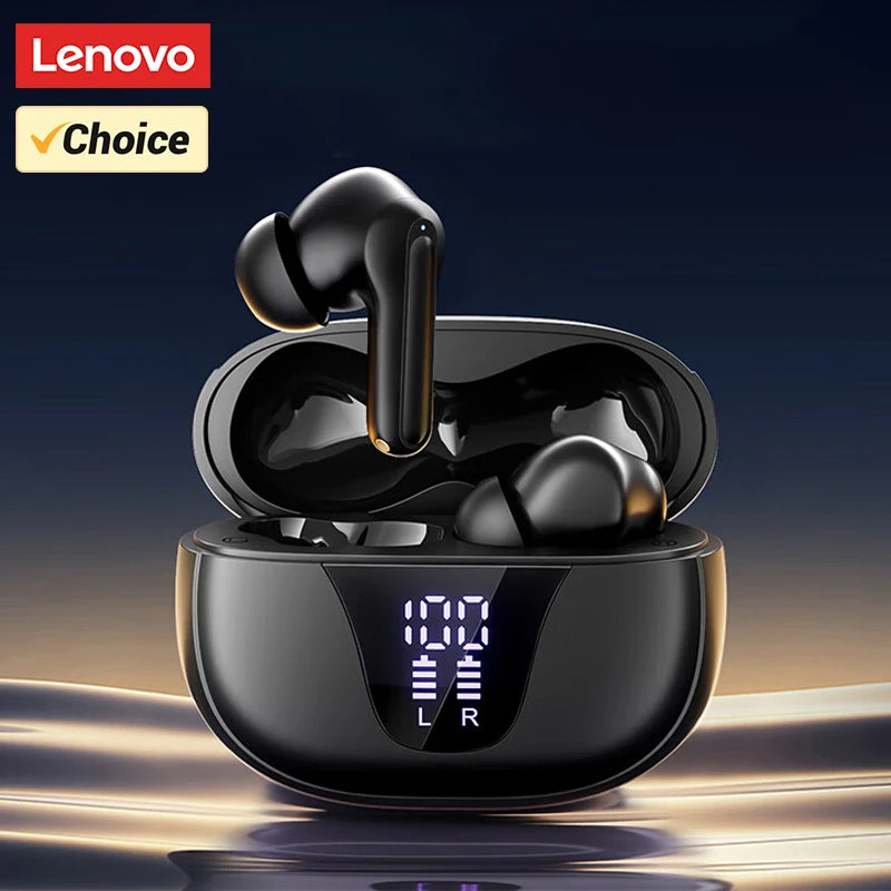 Choice Lenovo XT58 Bluetooth Wireless Earphones LED Display Headphone Gaming Headset Sports Pro 6 Music Business Earbuds