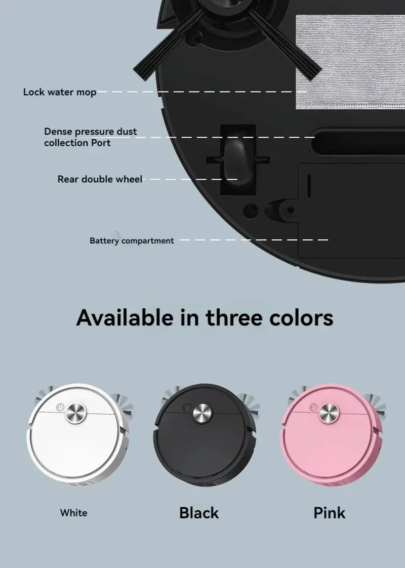 Lenovo 5-in-1 Model Sweeping Robot Automatic Home Mini Cleaning Machine USB Charging Smart Sweep Mop 5-In-1 Vacuum Cleaner 2026