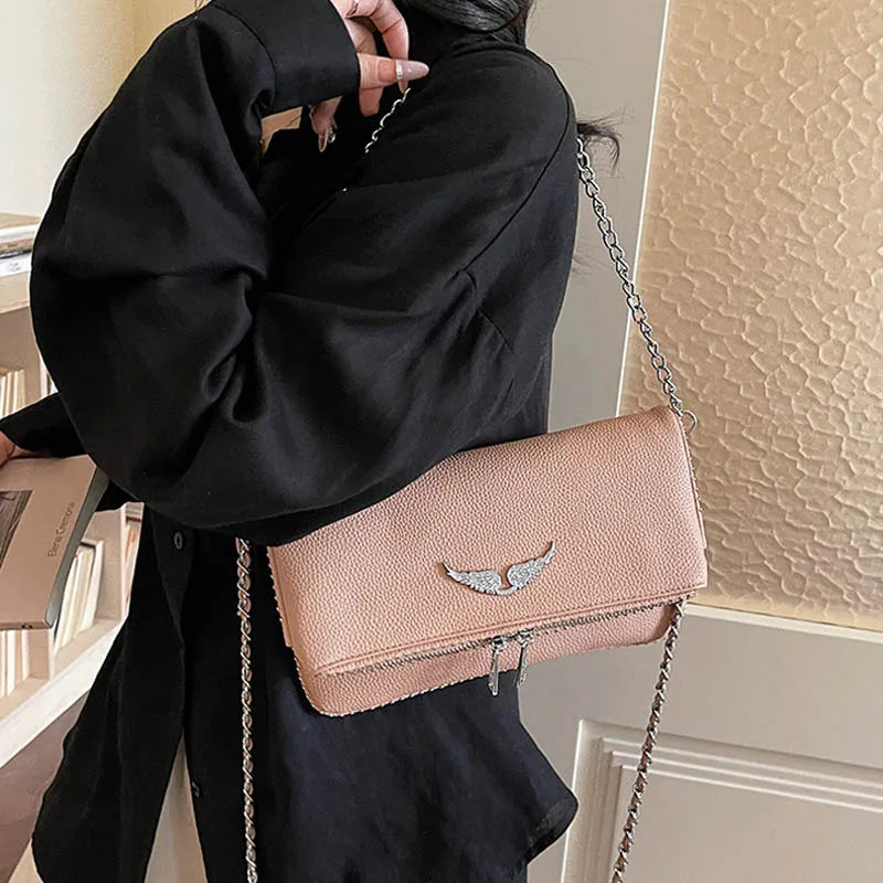 2026 Fashion Underarm Shoulder & Crossbody Bag, Wing Mini Square Bag for Women,Cute Small Purse, Versatile Chic Handbag