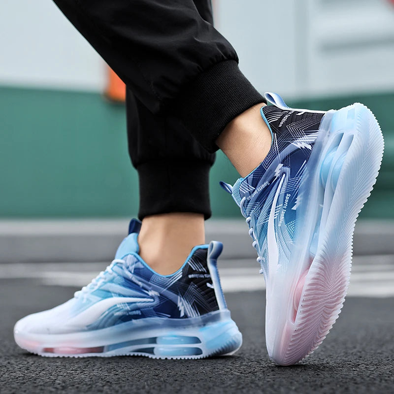 Men's Fashionable Basketball Shoes, with Air Cushioning, Comfortable and Non-Slip, Breathable and Shock-Absorbing,