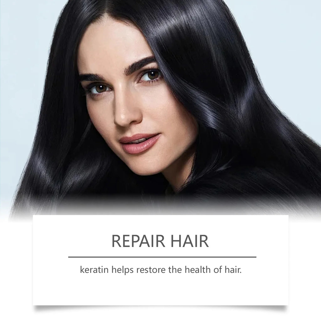 Hoegoa Nourishing Shampoo for Dry Frizzy Hair Gentle Cleansing Oil Control Soft Smooth Shiny Daily Use