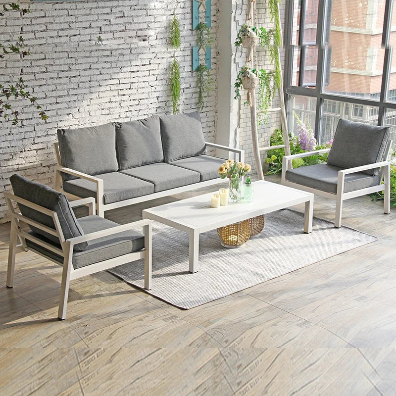 Modern outdoor garden furniture sofa set rope design for stylish indoor/outdoor use