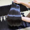 Silky Bone Straight Vietnamese Unprocessed Human Hair Weaving Custom Color Lace Front Wigs and Hair Bundles