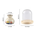 Japanese Retro Toothpick Box Home Toothpick Cotton Swabs Jar Ceramic Pot Glass Dust Cover Modern Exquisite Decoration Modern