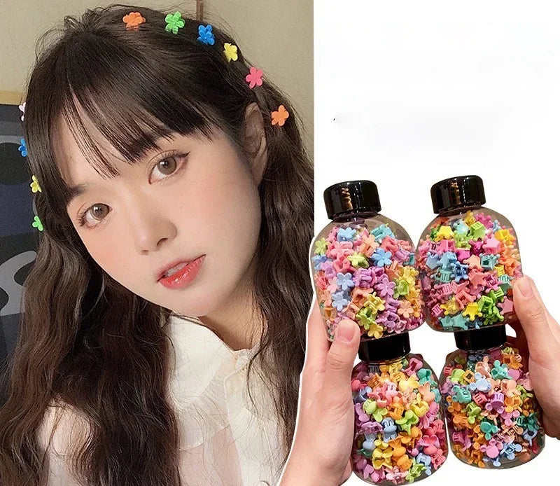 100pes/cangirl baby bangs and broken hair tool  hair grabbing claw  baby small mini hair clip, Cute girl with minimalist style ﻿