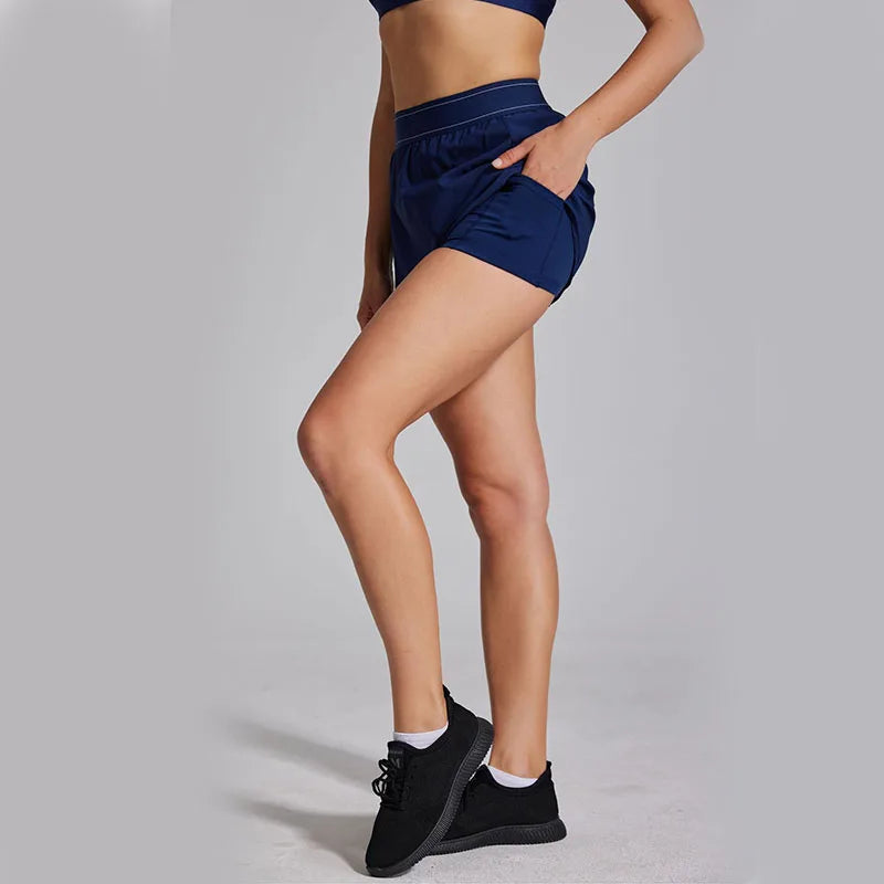 Women's Two Piece Sports Short Skirt Tennis Skirt High Waist Golf Skirt Running Yoga Skirt With Pockets Elegant Dresses