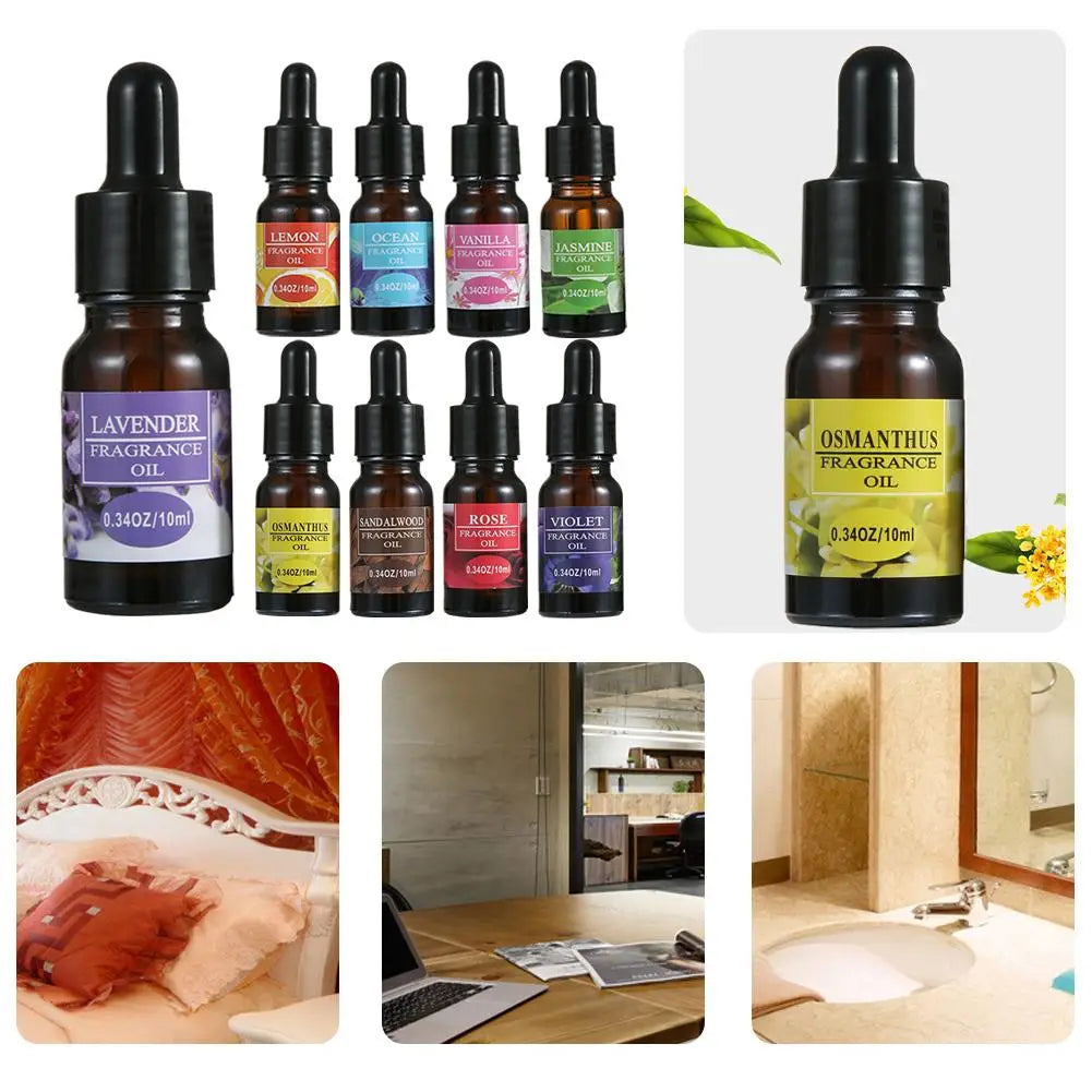 Aromatherapy Essential Oil Dropper With Dropper Car 10ml Refill Oil Car Refill Air Perfume Flavor Liquid Essential Freshene X4Y9