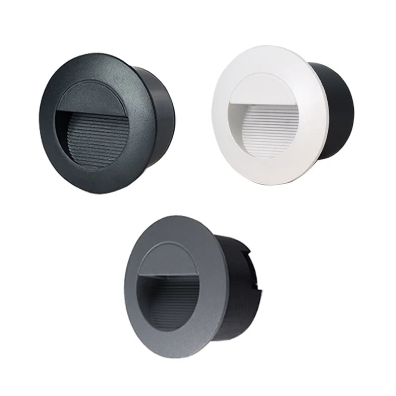 LED Stair Light 3W 5W Recessed LED Step Lamp Pathway Wall Corner Lamps AC85-265V Wall Light DC12V Outdoor Waterproof IP65