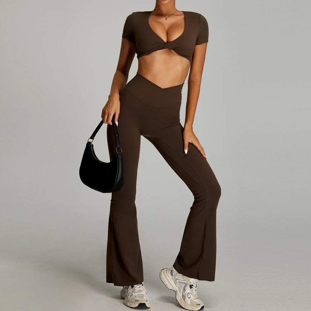 2025 New Women's High Waist Yoga Set - Seamless & Breathable 2-Piece Workout Outfit for Gym, Pilates & Running (+3 Colors)