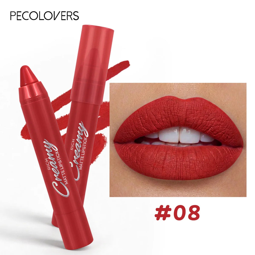 6PCS/SET Creamy Matte Lipstick Kit, 6 Versatile Everyday Lip Shades, Silky Smudge-Proof Lip Crayon, Smooth Glide-On Application, Lightweight Comfortable Wear, Travel-Friendly Beauty Essentials