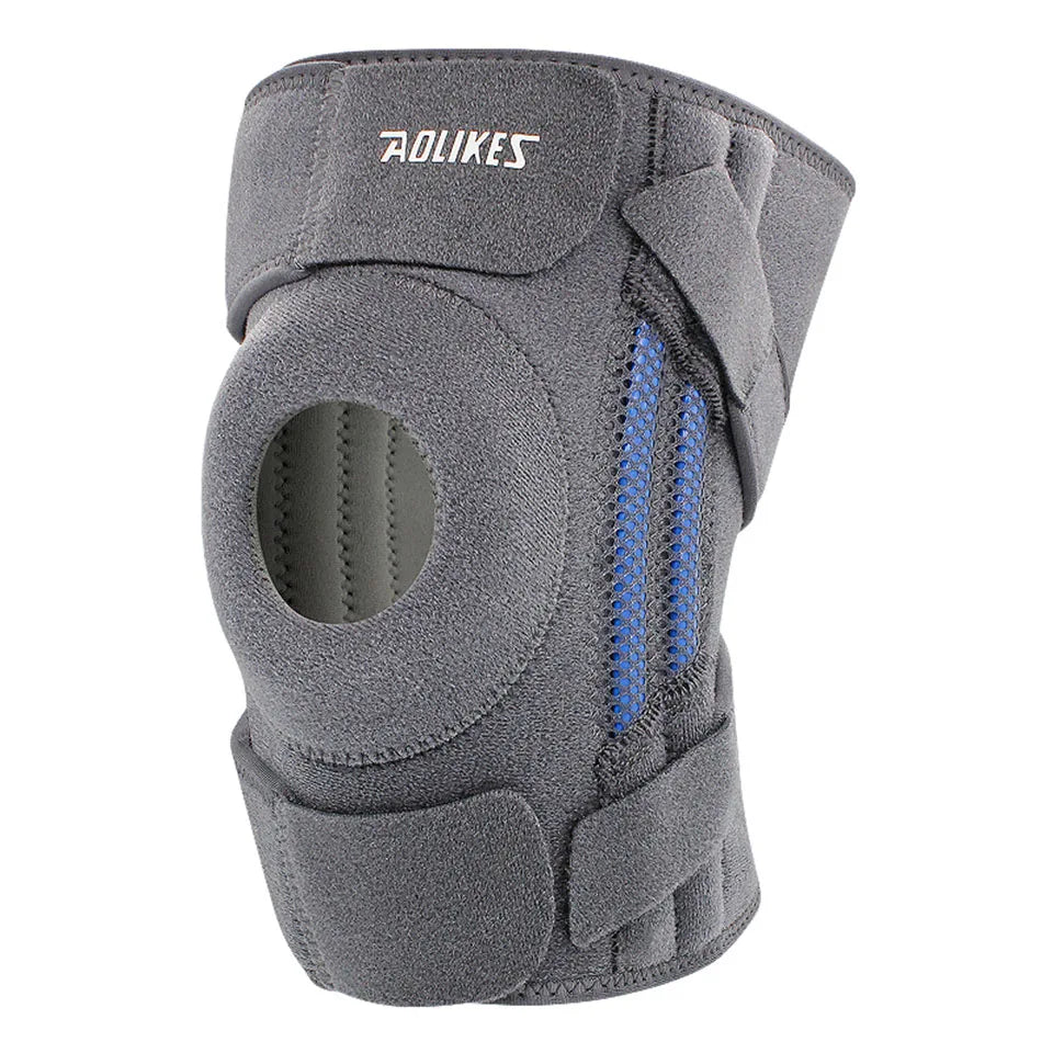 AOLIKES 1PCS Knee Brace with Side Stabilizers & Patella Gel Pads for Maximum Knee Pain Support and fast recovery for Men Women