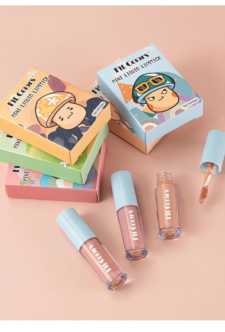 Hydrating Fruit Flavored Lip Oil 3Pcs Set With Avocado Strawberry Peach Transparent Gloss For Soft Smooth Lips