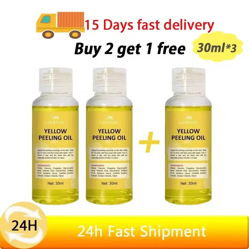 Yellow Peeling Oil Body Cleansing Exfoliation For Tender Glowing Skin Finger Joint Whitening Moisturizing Care Beauty Products