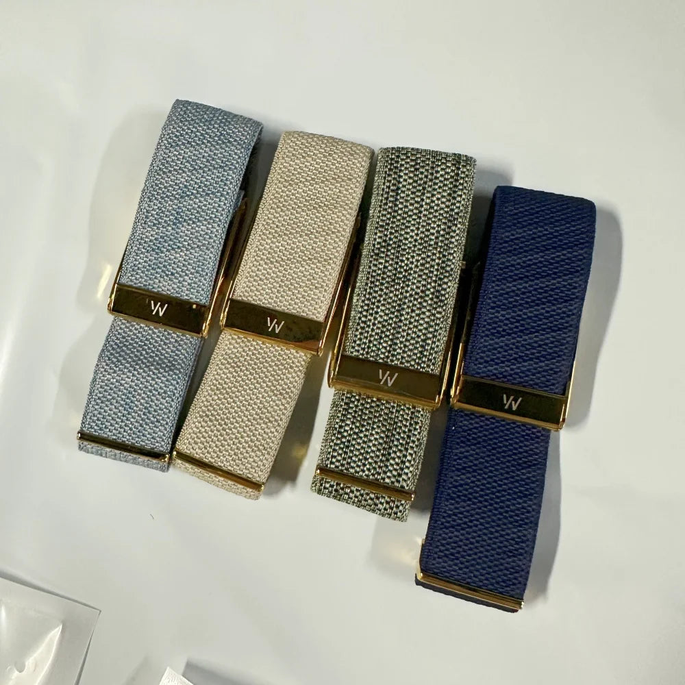 Newest Color For Whoop 5.0 MG Pink Blue Wristband Strap Gold Silver Black W Logo Leather Nylon Woven Elastic Sports Bands