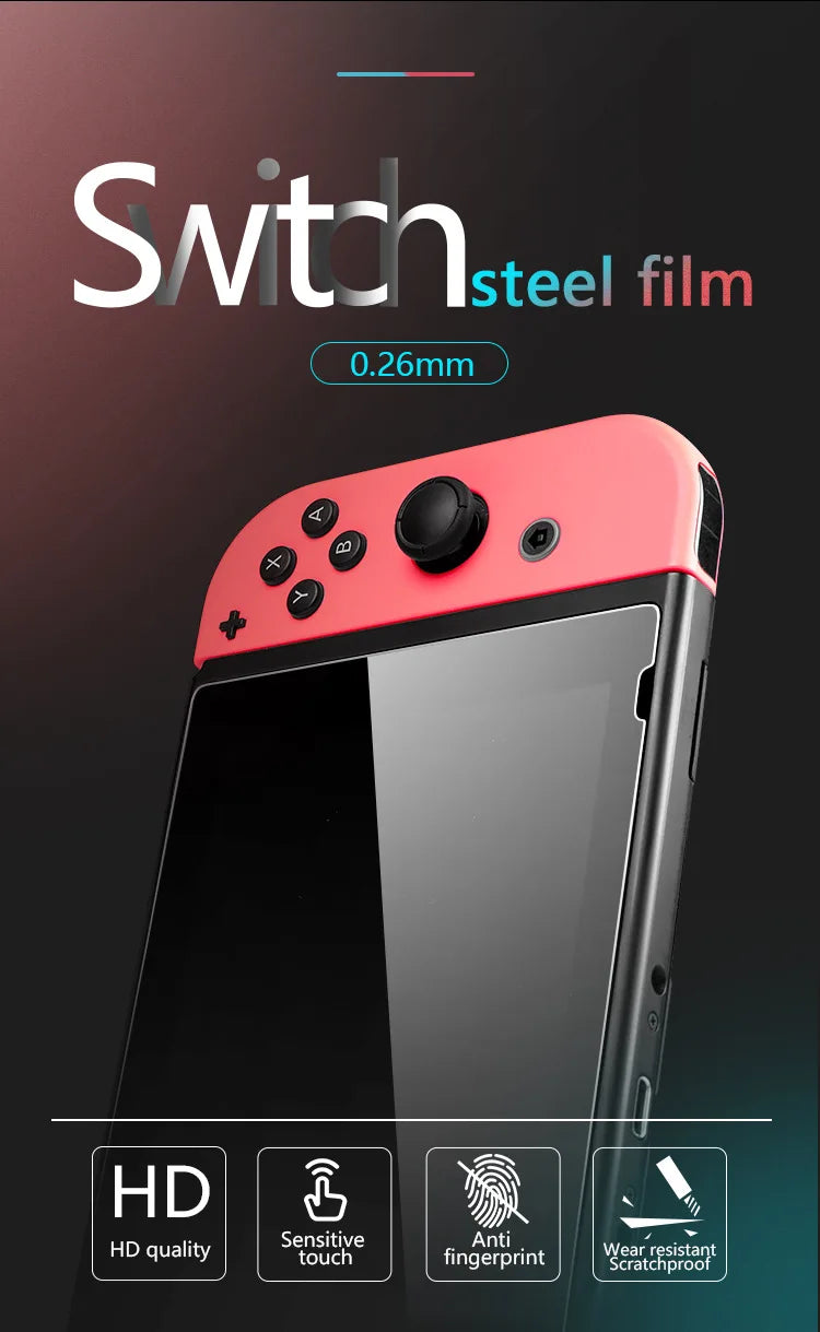 New Protective Tempered Glass For Nintend Switch Lite Screen Protector Film For Nintendos Switch NS OLED Glass Accessories
