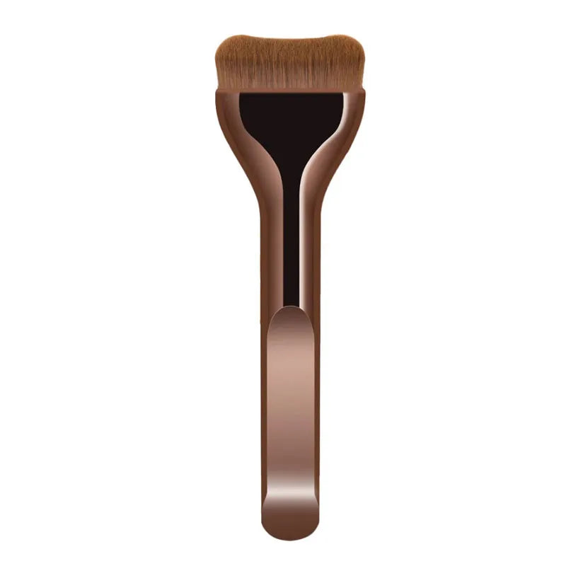Professiona Makeup Brush Curved Soft Bristle Foundation Brush For Even Application Travel-Friendly Makeup Tools
