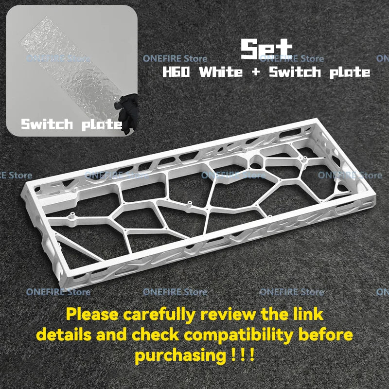 Wooting 60HE GH60 Holy60 Hollow Aluminum Keyboard Case Shell 60% Keys Layouts For Mad 60he Raven61 Aula Win60 GT60 Keyboard