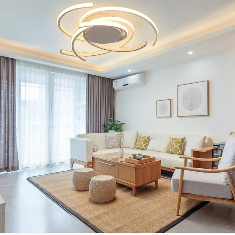Modern LED Ceiling Lights Lighting For Living Study Room Bedroom Ceiling Lamp Indoor Lighting Home Decoration Lights White/Black