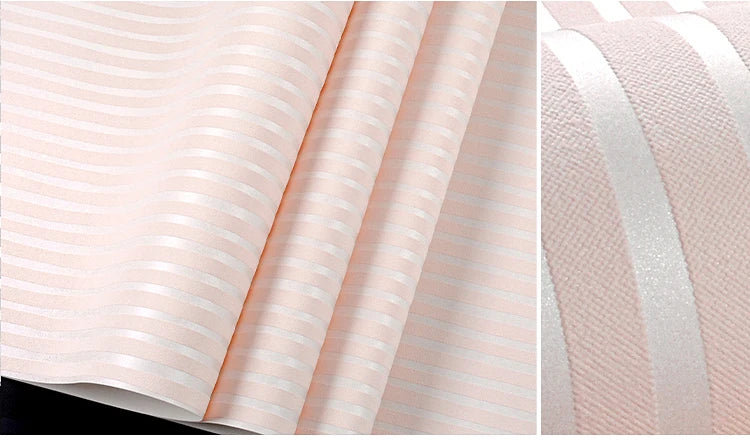 Modern Vertical Stripe Wallpaper Pink Blue Striped Living Room Decor TV Wallpapers 3d Elegant Home Decoration Wall Papers