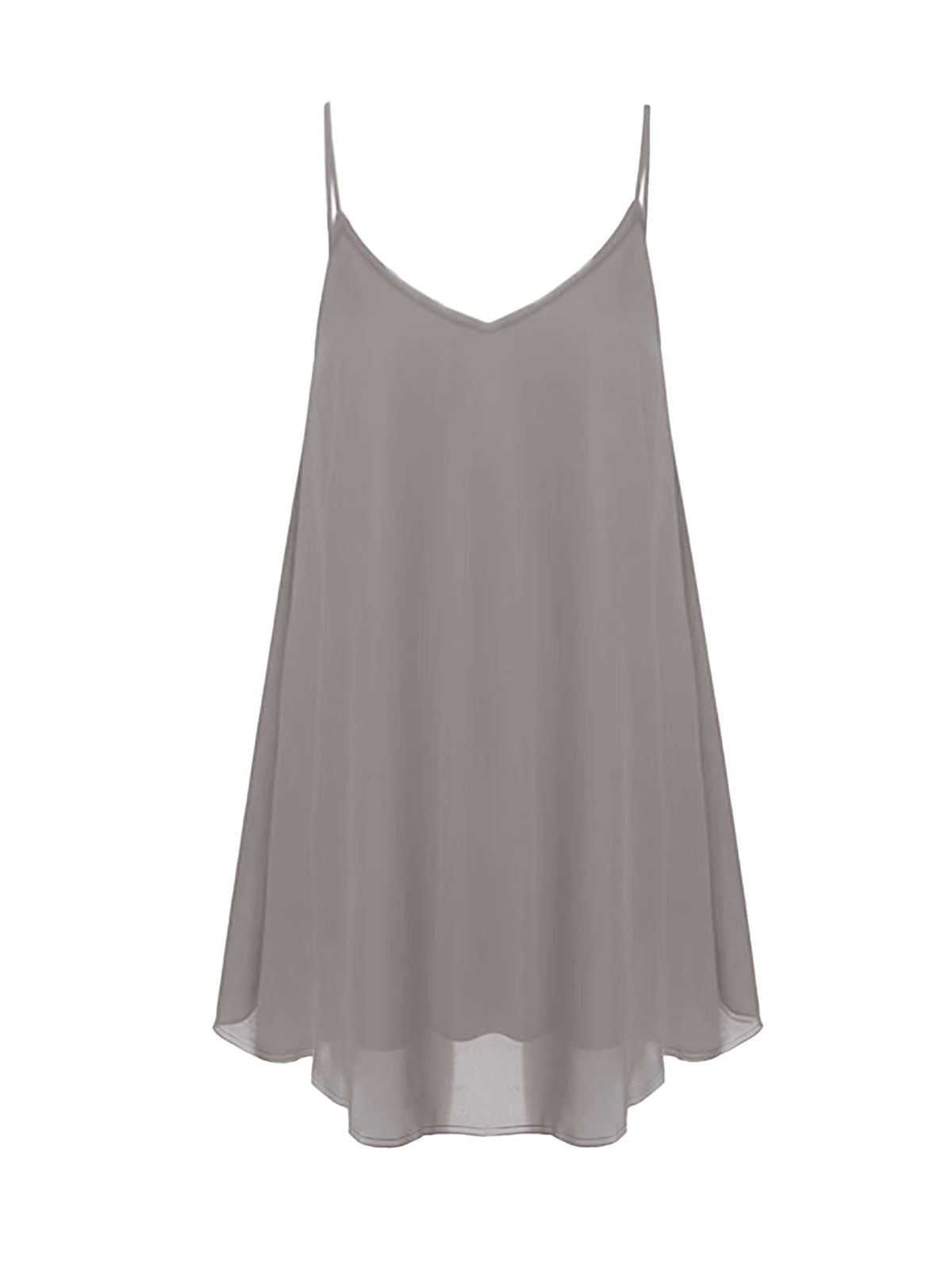 Plus Size Ladies Backless Cami Dress V-Neck Spaghetti Casual Beach Short Dresses