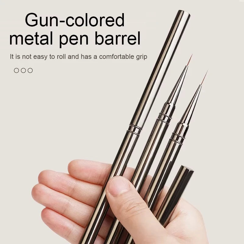 Nails Art Liner Brushes Striping Drawing Elongated Lines Painting 6/9/12/15/18mm Nail Professional Manicure Tool