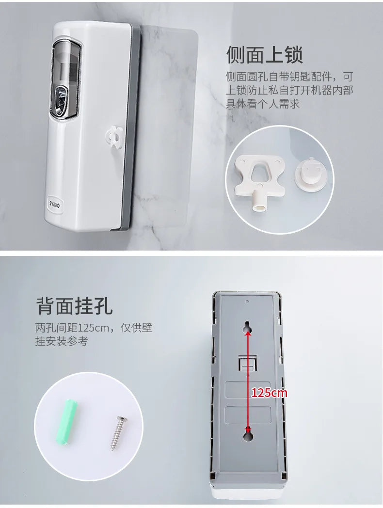 For Ruiwo Wall Mounted Aromatherapy Diffuser Remote Control Home Hotel Air Fragrance Machine Scent Dispenser Essential Oil