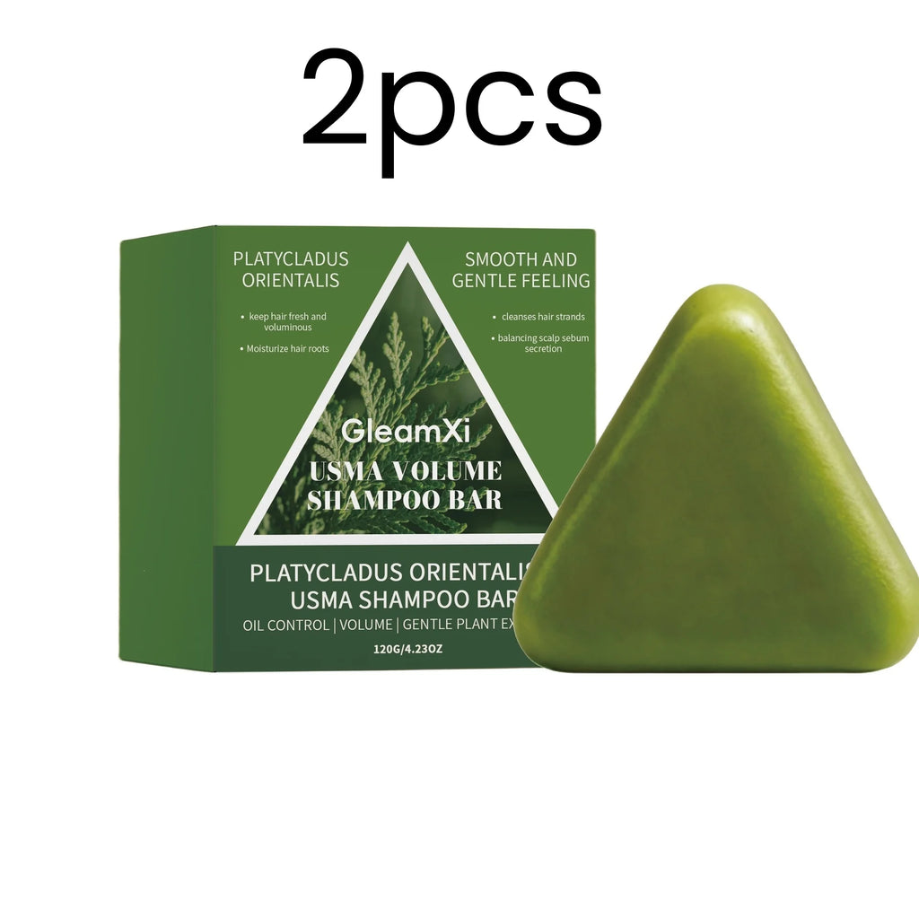 GleamXi Shampoo Bar Oil Control Deep Scalp Cleansing Protect Scalp Barrier Volumizing Hair Shiny Reduce Frizz Solid Shampoo 120g