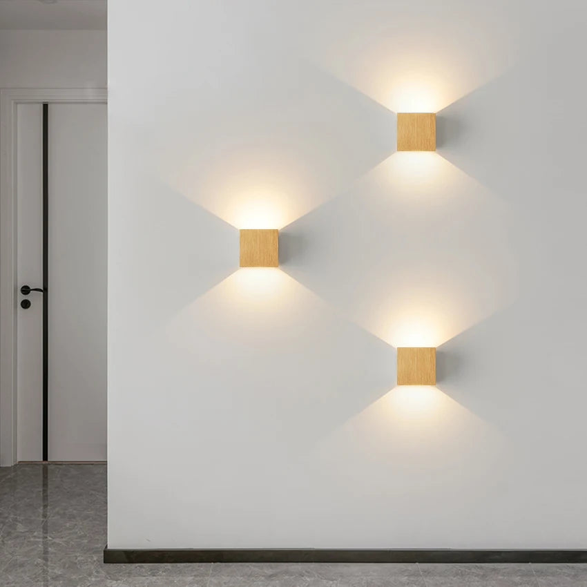 LED 6W/12W Outdoor Waterproof IP65 Wall Light Porch Garden Wall Lamp & Indoor Bedroom Living Room Decoration Lighting Lamp