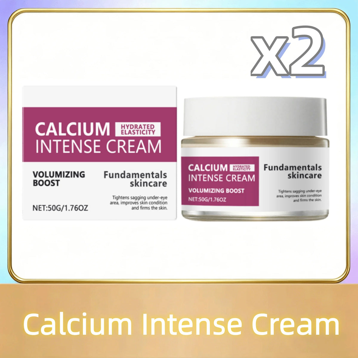 Calcium Intense Cream,Calcium Volume Cream | Lifting Firming Sagging Skin Anti-Aging Deep Wrinkle Treatment Plumping Face Cream