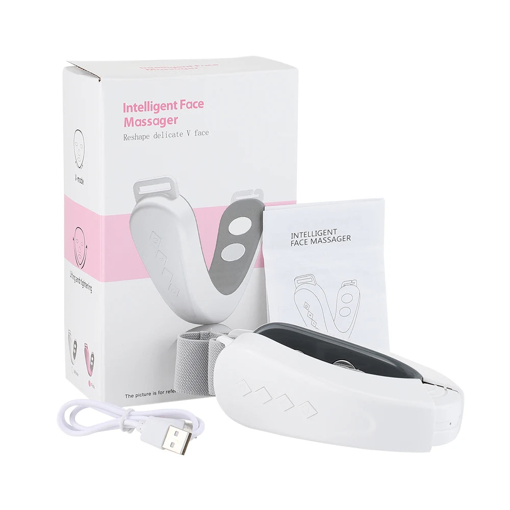 V Line Face Lift Massager Portable Facial Massage Device Rechargeable LED Display Facial Beauty Instrument 5 Modes