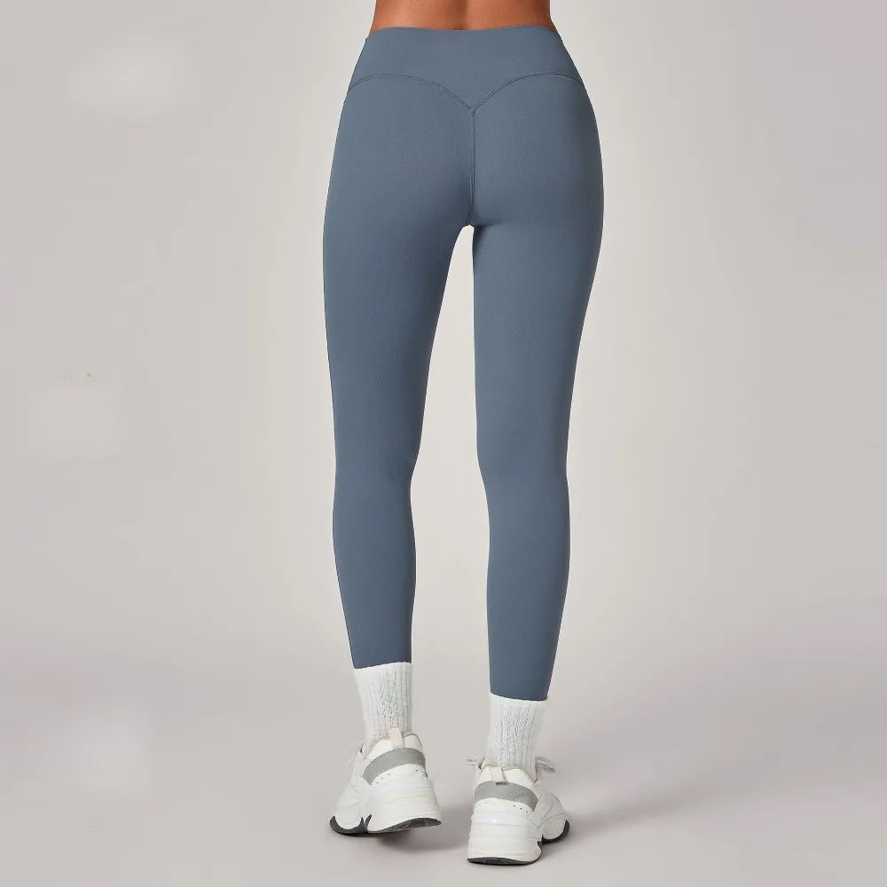 Women's Gym Workout Trousers Hip-lifting Quick-dry Yoga Pants Slimming Tight-fitting Fitness Outdoor Running Sports Long Pants