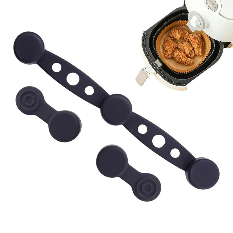 Air Fryer Magnet Silicone Buckle Silicone Air Fryer Liner Fixing Buckle Prevent Paper Shift and Burn Reusable Accessories