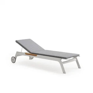 & Modern Outdoor Patio Sun Loungers Villa Portable Beach Pool Lounger Aluminum Sunbed for Hotel Resort