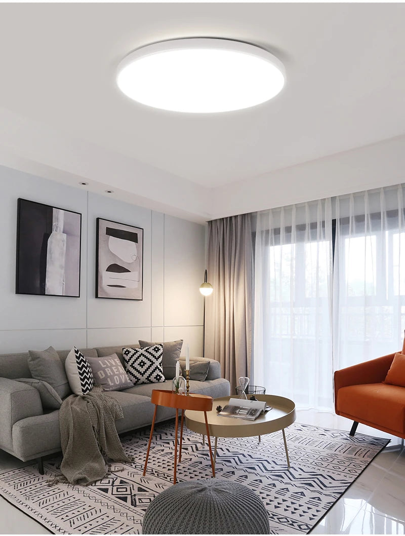 Led Ceiling Lamp Modern Ceiling Light IP65 Waterproof Round 30/18W Indoor Lighting For Bathroom Living Room Kitchen Balcony 220V